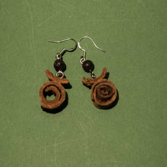 [Hou Po] Handmade Herbal Drop Earrings with Chinese Medicine Elements
