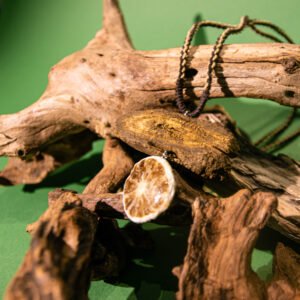 “DA HUANG"& Lime Necklace, Hand-Made Natural Materials, 925 silver joint - Image 4