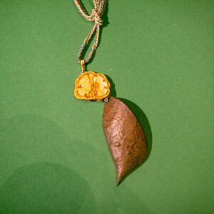 HONG HUA TENG & ZAO JIAO Necklace, Hand-Made Natural Materials, 925 silver joint - Image 1