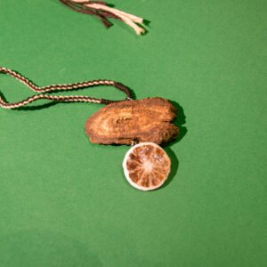 “DA HUANG"& Lime Necklace, Hand-Made Natural Materials, 925 silver joint - Image 1