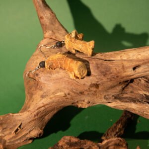 ”LIANG JIANG“ Earrings, Hand-Made Natural Materials, 925 silver joint - Image 5