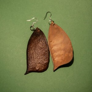 “ZAO JIAO” Pod Twins Earrings, Hand-Made Materials, 925 silver joint - Image 1